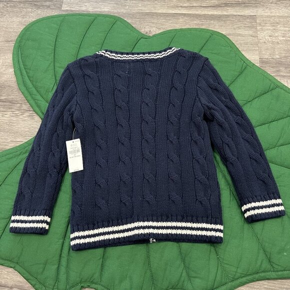 Old Navy 2T Chunky Navy Cardigan - Picture 2 of 5